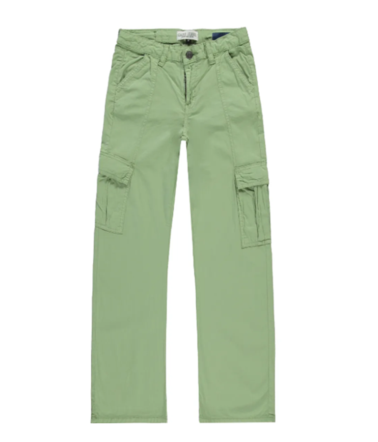 Girl's Cotton Karly Cargo Pants - Green