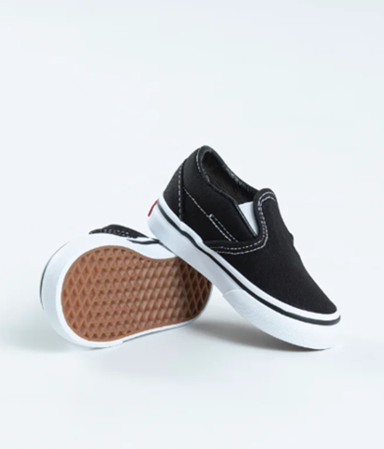 Vans Kid's Classic Slip-On Black/True White – Elephant Ollie