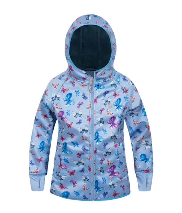 Therm Girl's All Weather Hoodie - Butterfly Sky