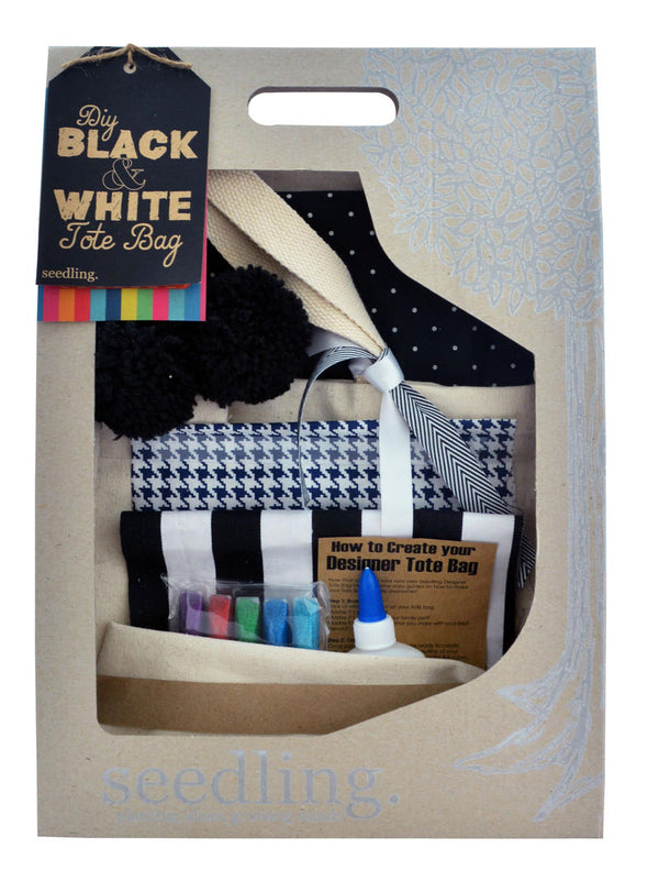 Design Your Own Tote Bag - Black and White