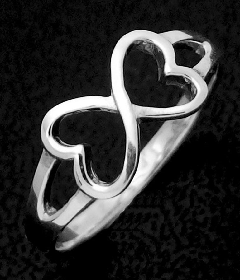 Girl's Sterling Silver Ring - Infinity Heart
