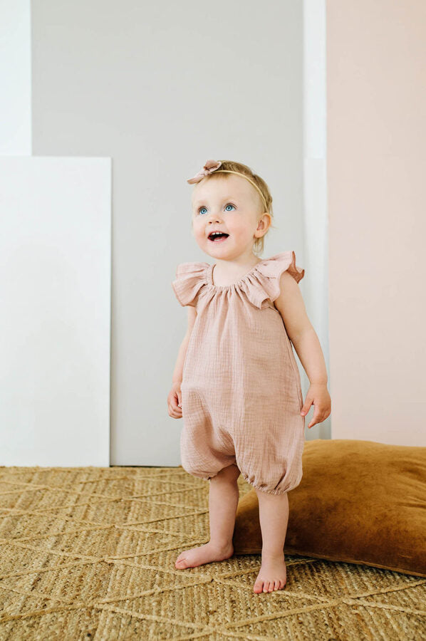 Peach baby outlet romper