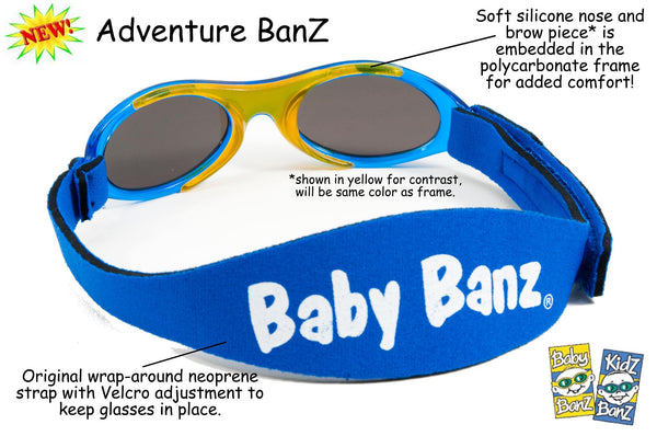 Baby Adventure Banz Blue Sunglasses for under 2 years