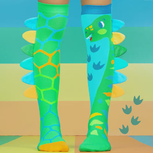 Mad Mia - Green Dinosaur Socks