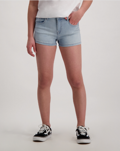 Girl's Cotton Denim Noalin Shorts - Super Bleached