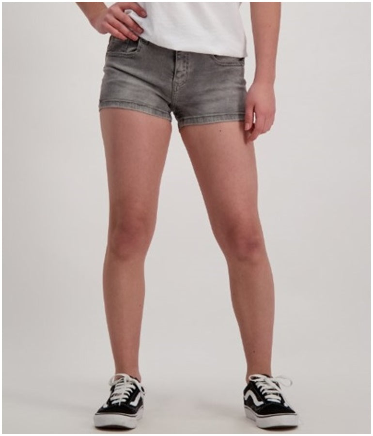 Girl's Cotton Denim Noalin Shorts - Grey Used