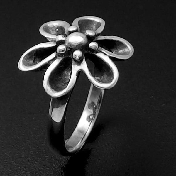 Girl's Sterling Silver Ring - Cut Out Flower