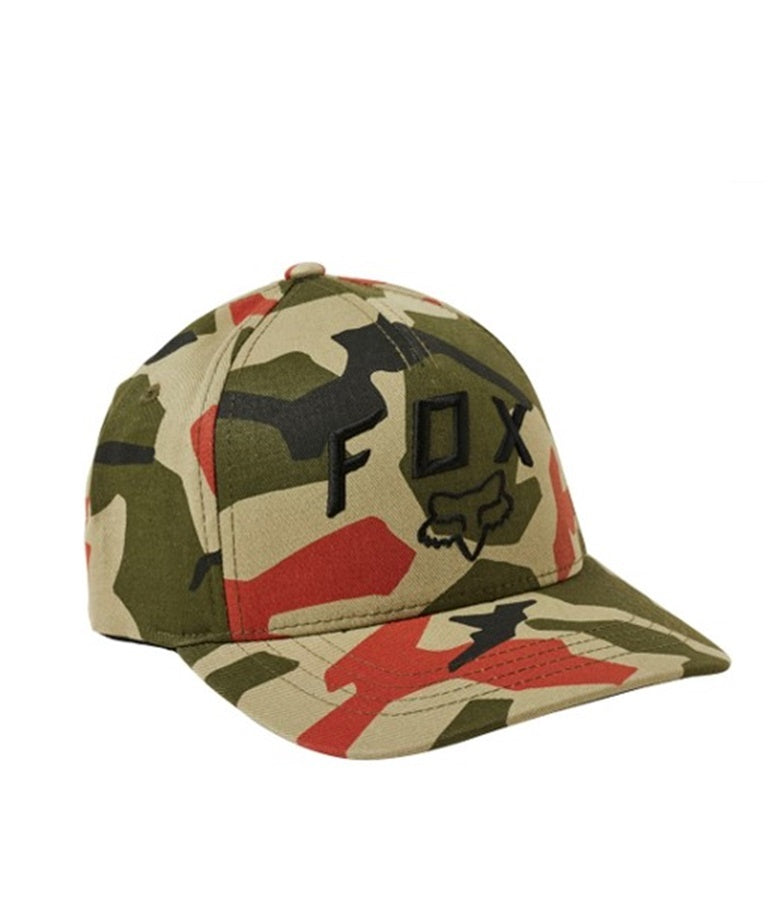 Fox BNKR Flexfit Hat - Green Camo S/M