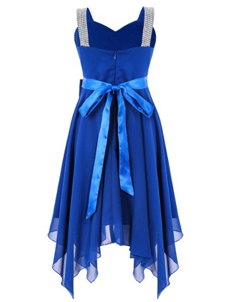 Girl's Chiffon Dress - Blue