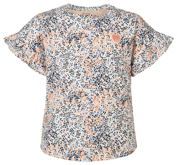 Girl's Cotton Pembroke T-shirt - Almost Apricot