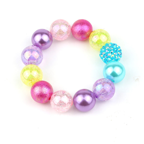 Girl's Rainbow Baby Bracelet - Bubblegum Bella