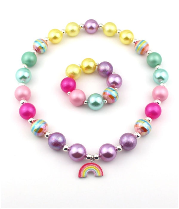 Girl's Rainbow Bracelet - Bubblegum Bella