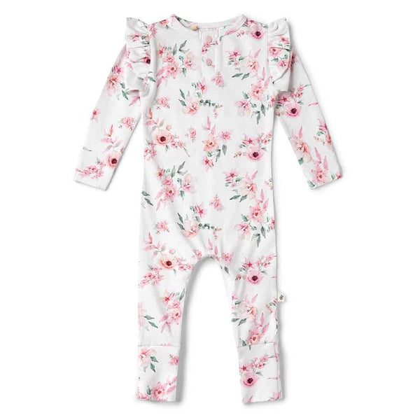 Girl's Camille Organic-cotton Growsuit