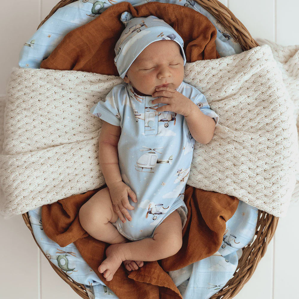 Taking Flight Short Sleeve Organic Bodysuit