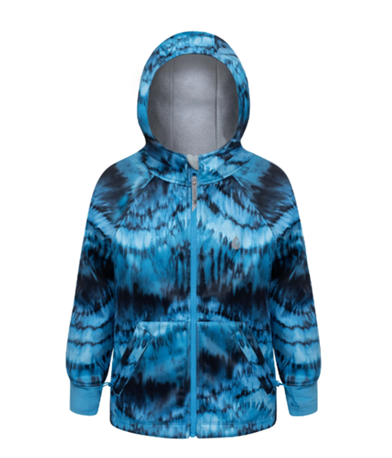 Therm Boy's All Weather Hoodie - Stone Tie Dye