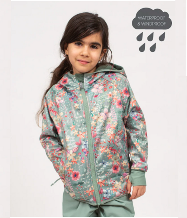 Therm Girl's All Weather Hoodie - Pretty Garden