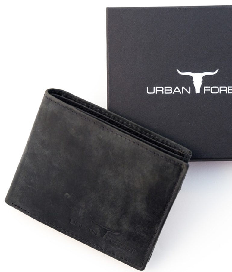 Leather Amos Wallet - Black
