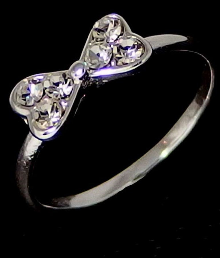 Girl's Sterling Silver Ring - Bow Ring
