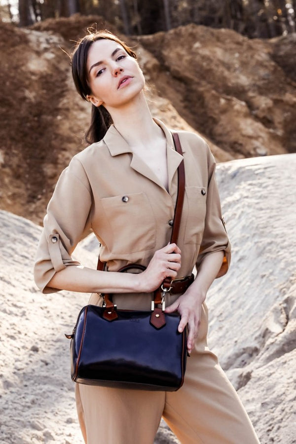 Women's Full-Grain Leather Handbag Shoulder Bag - Little Dorrit
