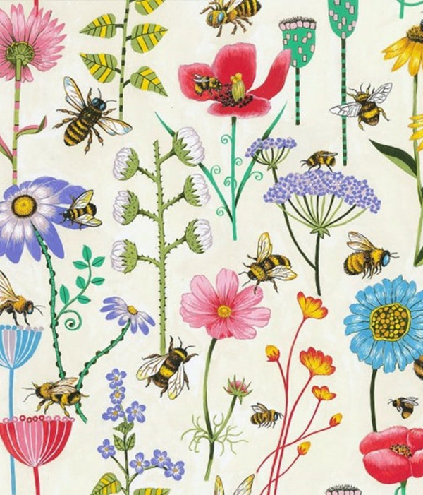 Garden Bees (bandana bib)