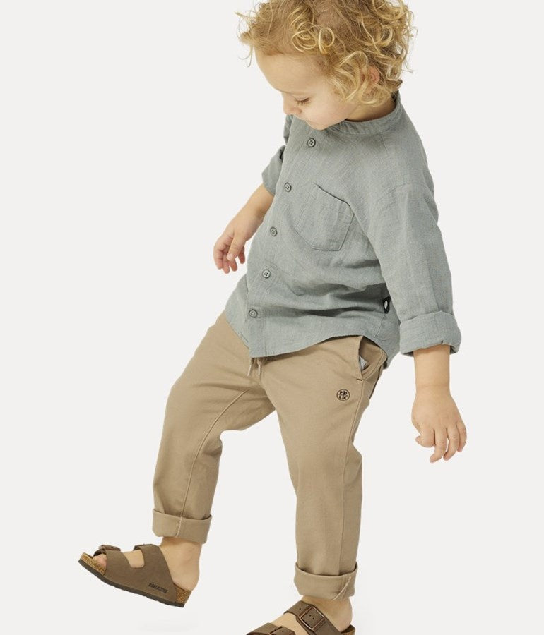 Boy's Enrico Pull On Chinos - Sand