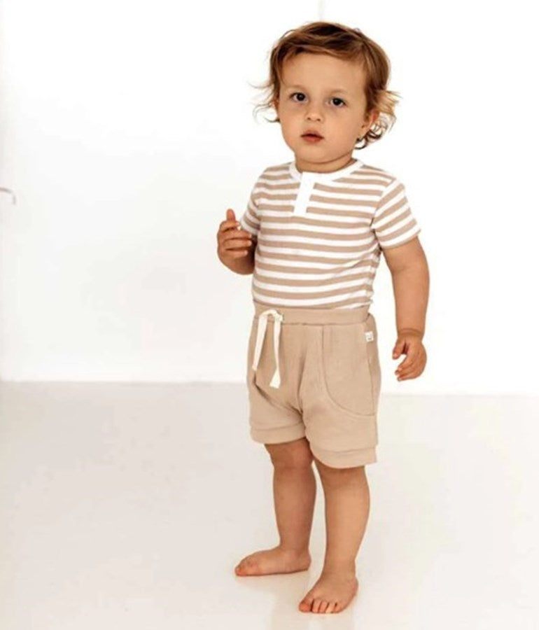 Unisex Organic-cotton Pebble Shorts
