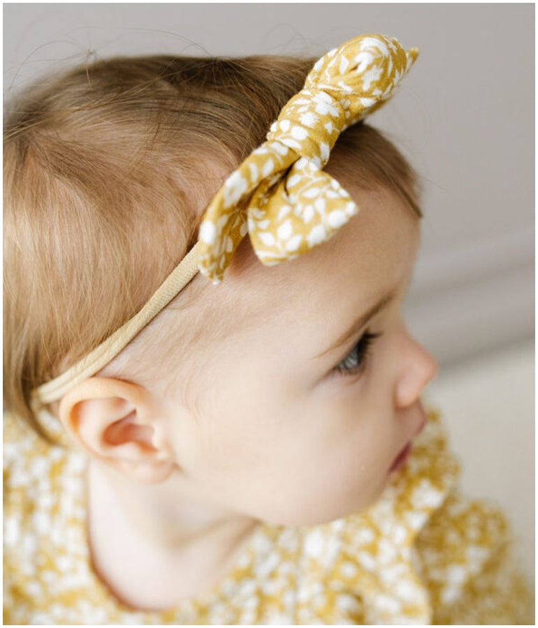 Girl's Vintage Gold Hair Bow